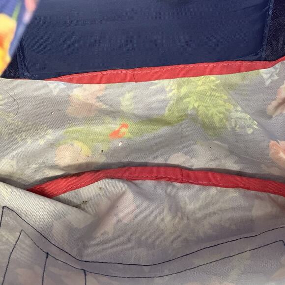 Jansport Superbreak Backpack Flowers Bloom - (AOP) Blue - School Book Bag Travel - Picture 9 of 11